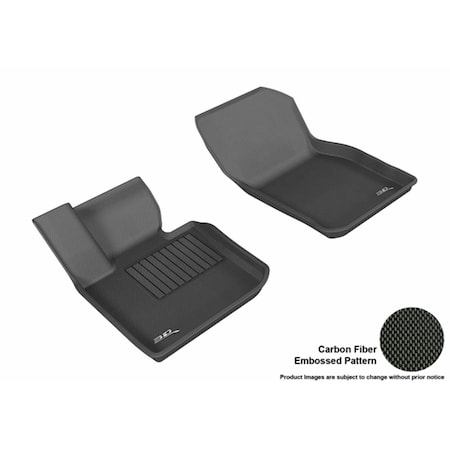 U-Ace 3D Maxpider Front Row Custom Fit Kagu Black Floor Mat for 2014-2016 Mini Cooper Models L1MN01011509